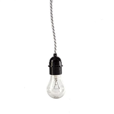 Lampa Simple Loft Black & White Nud Lamp Cable #014