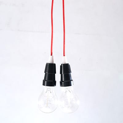 Lampa Double Nud Lamp Cable Red No2 #078