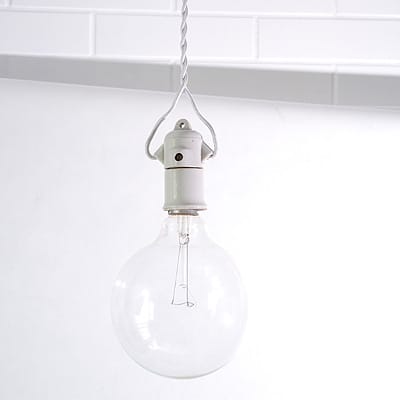 Lampa Wisząca Loft White Porcelain Retro #088