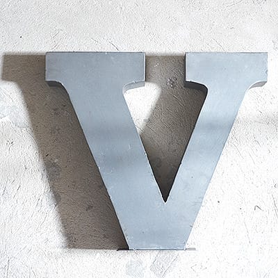 Loft Steel Letter V #115