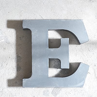 Loft Steel Letter E #116