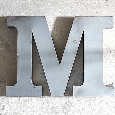 Loft Steel Letter M #118
