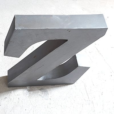 Loft Steel Letter Z #117 - obrazek 2
