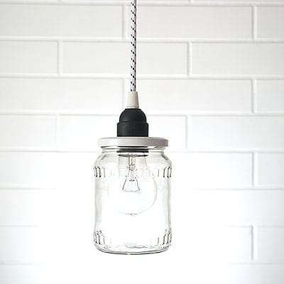 Lampa Wisząca Glass Jar B&W #051