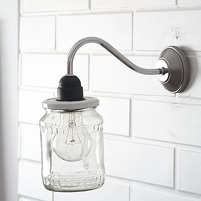 Kinkiet Glass Jar B&W No2 #156