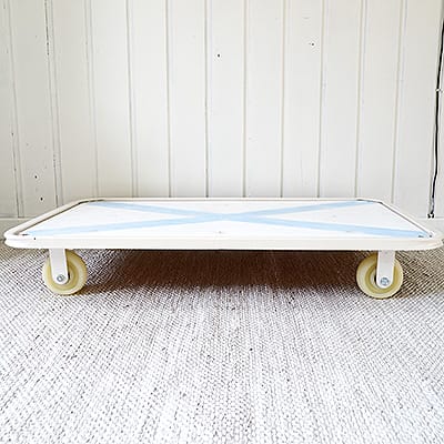 Loft White Wheel Table #160