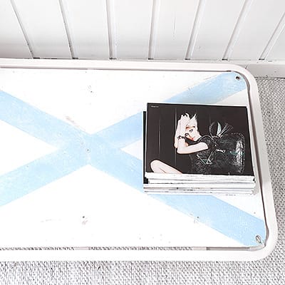 Loft White Wheel Table #160 - obrazek 3