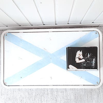 Loft White Wheel Table #160 - obrazek 4