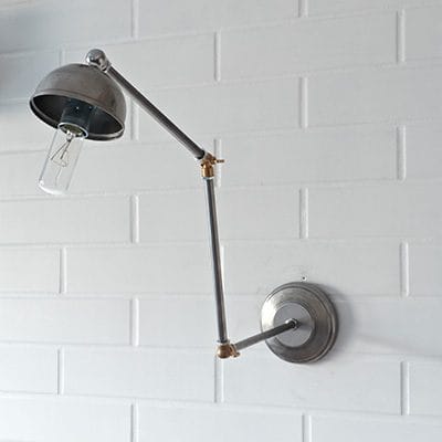 Kinkiet Steel & Brass Loft Paris Double Move #179