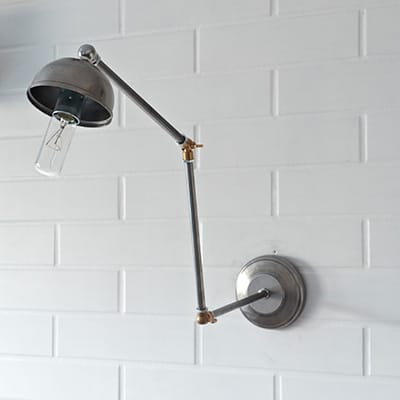 Kinkiet Steel & Brass Loft Paris Double Move #179