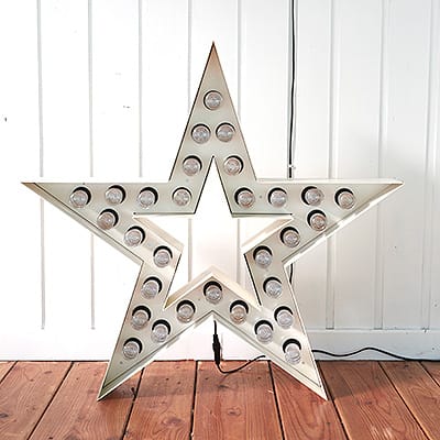 The First White Big Star Led #175