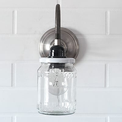 Kinkiet Industrialny Loft Glass Jar B&W No. 3 #190 - obrazek 3