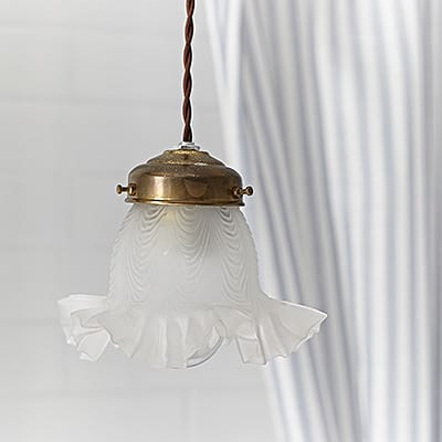 Lampa Retro Brass & Glass Paris Bistro #242