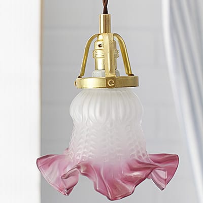 Lampa Retro Brass & Glass Paris Bistro Secesja #243