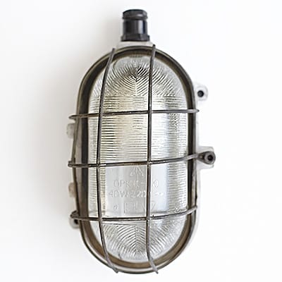 Lampa Industrialna Porcelain & Cage #253