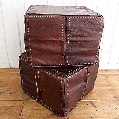 Marokańska Pufa Loft Leather Fez #259