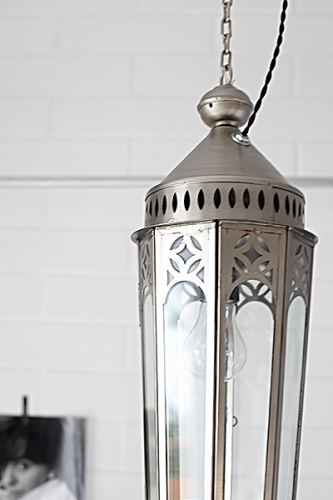 Marokańska Lampa Steel Loft & Glass #260 - obrazek 3