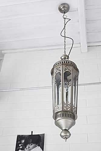 Marokańska Lampa Steel Loft & Glass #260 - obrazek 4