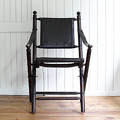 Składane Kolonialne Krzesło Leather #262 - obrazek 2