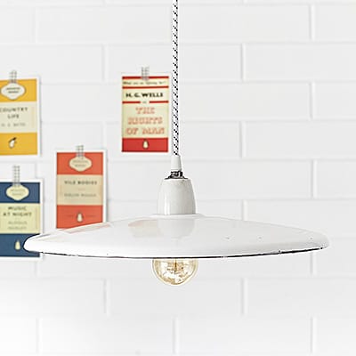 Lampa Industrialna Enamel White Marché des Enfants Rouges #268