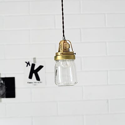 Lampa Wisząca Loft Brass & Jar #293