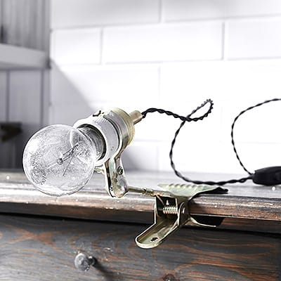 Lampa Na Klipsie Loft Brass Vintage #319