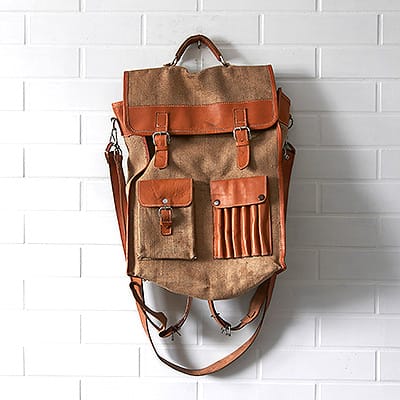 Plecak - Torba Hipster Jute & Leather #320