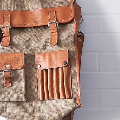 Plecak - Torba Hipster Jute & Leather #320 - obrazek 2