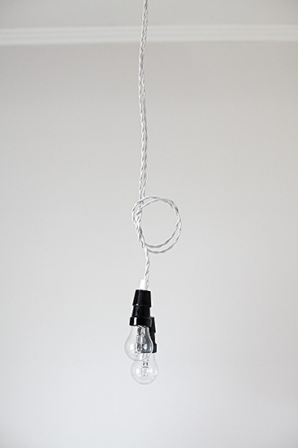 Lampa Double Nud Lamp Cable White #335 - obrazek 2