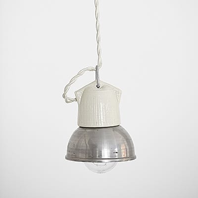 Lampa Wisząca Loft Silver & White Porcelain Vol2 #349