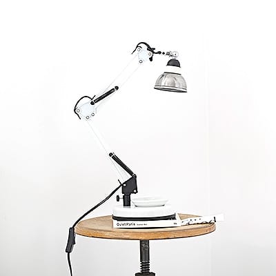 Lampa Stołowa Industrialna Factory White Vol2 #357