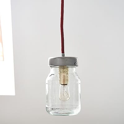 Lampa Industrialna Loft Paris Glass Red #384
