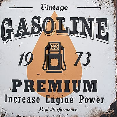 Szyld Loft Vintage Gasoline Premium 1973 #396 - obrazek 2