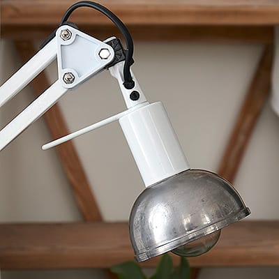 Lampa Stołowa Industrialna Factory White Vol3 #394 - obrazek 2