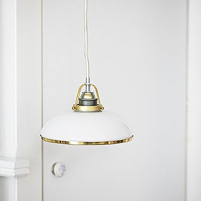 Lampa Loft White Glass Paris Bistro Gold #402