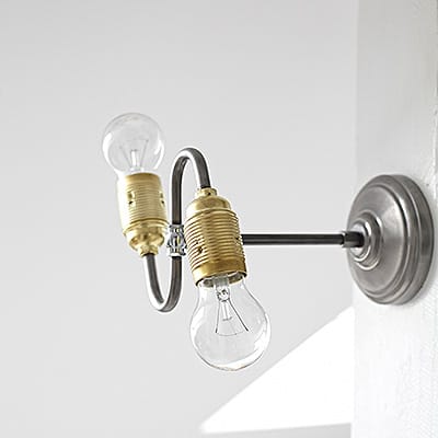 Kinkiet Industrialny Paris Bistrot Double Gold #415