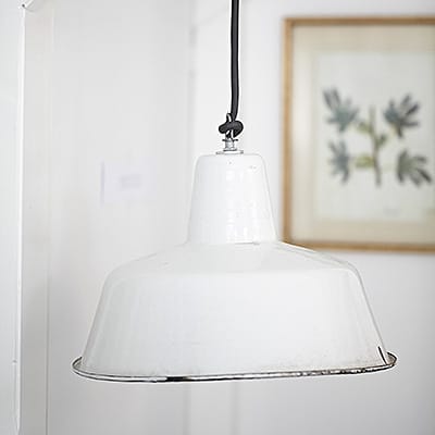 Lampa Industrialna Enamel Loft White Factory #425
