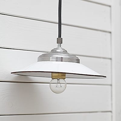 Lampa Industrialna Enamel Loft White Factory No.2 #426