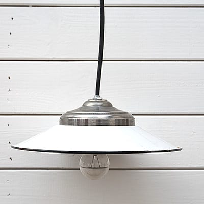 Lampa Industrialna Enamel Loft White Factory No.3 #429