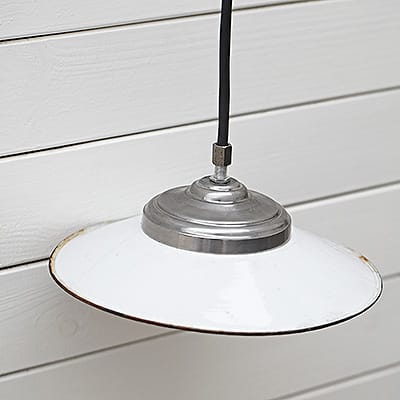 Lampa Industrialna Enamel Loft White Factory No.2 #426 - obrazek 2
