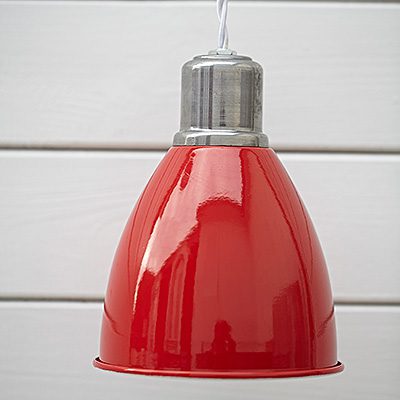 Lampa Industrialna Loft Steel Red & White #437