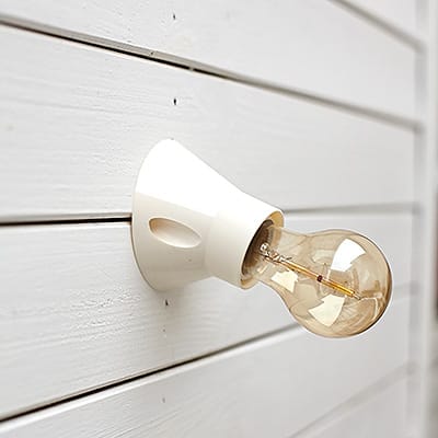 Lampa Industrialna Wall Ebonit Cream Bend #446