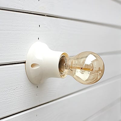 Lampa Industrialna Wall Ebonit Cream Straight #447