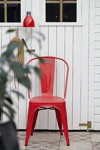 Lampa Industrialna Loft Steel Red & White #437 - obrazek 5