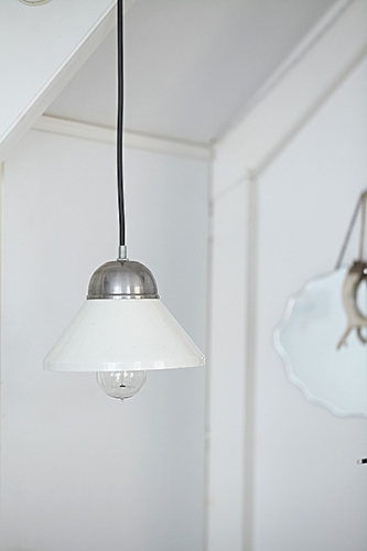 Lampa Industrialna Enamel Loft White & Cream #469 - obrazek 3