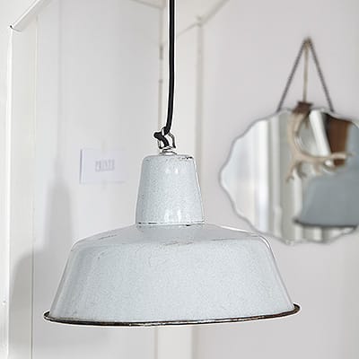 Lampa Industrialna Enamel Loft Light Blue Factory #486
