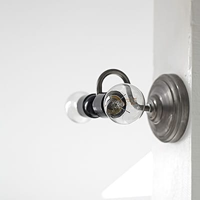 Kinkiet Industrialny Loft Paris Bistrot Double Ebonit #510