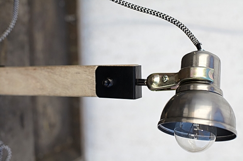 Kinkiet Industrialny Loft Office Wood #517 - obrazek 4