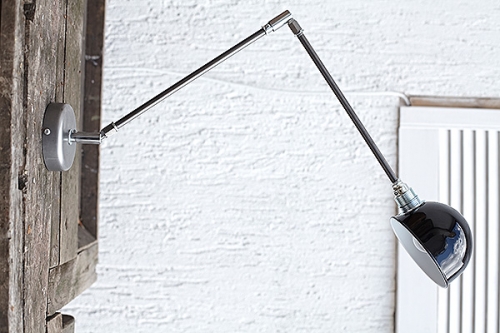 Kinkiet Industrialny Zorki Factory Loft Black Long Simple #520 - obrazek 2