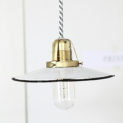 Lampa Industrialna Enamel Loft White Factory No.6 #536